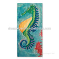 New Sea Horse Customized Printed Absorbent Drying Bath Beach Towel Washcloth Swimwear Funky Beach Towels